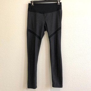 Zella Dark Heather Gray Legging with Black Details